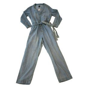 Gap Denim Pantsuit Jumpsuit Size Large